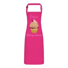 Personalisierte Schürze. alle Namen Cup Cake Baking Queen. verstellbare Trageriemen. Geschenk