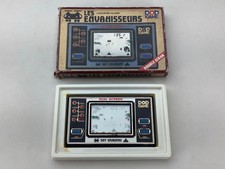 Vintage LIWACO Sky Invaders Handheld LCD Game & Watch 1983 BOX Dual Screen