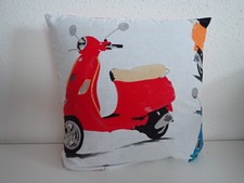 Kissenbezug -  Kissenhülle 40x40 Motorroller  NEU 
