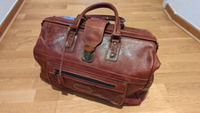 Leder Weekender Arzttasche Rotbraun 