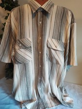 ? D.Speed  Herren Hemd in Beige Grau gestreift gr.4XL 47/48 ?