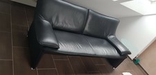 3 er Ledercouch schwarz von Laauser plus sehr guter Zustand 