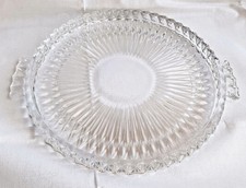 Vintage Kristall Tortenplatte Kuchenplatte Glasteller Ø 30 cm Walther Kristall 