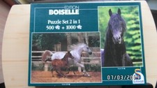Pferde 2 Puzzle Araberstute Fohlen 1000 Teile Friesen Portrait 500 Teile Pferd 