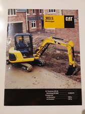 Caterpillar CAT 303.5 Minibagger Prospekt 2002