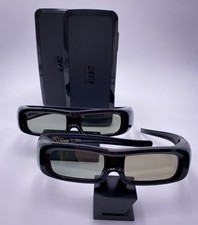 Panasonic Aktive 2 x 3D Brillen TY-EW3D2MA + Ladekabel/Box - neuwertig