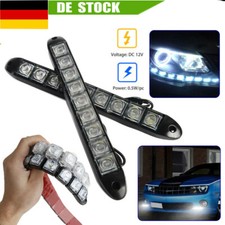 2x Auto LED Tagfahrlicht Tagfahrleuchten TÜV DRL Universal scheinwerfer 12V DHL