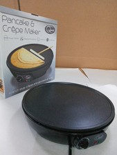 Elektrische Pfannkuchen Maker 12" cm 1000 Watt Antihaft groß Crêpe Maker Maschine