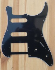 Pickguard / Schlagbrett HSS 3 ply -  black  - strat / stratocaster type   