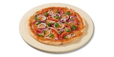 GRILLMEISTER Pizzastein wärmespeichernd rund Backstein Pizzablech