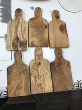 Olivenholz Paddelbrett Konvolut (Fabriksekunden) 30 cm x 6 Bretter