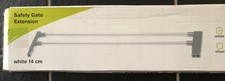 Hauck 596968 Verlängerung für Türschutzgitter Safety Gate 14 cm silber A18