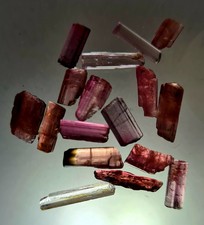 Turmalin Rubellit Edelsteine Kristalle 12.80 ct bis 12 mm