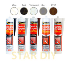 Mehrzweck Silikon c3 Kartusche 280ml Dichtstoff Transparent Weiß Braun Schwarz Grau