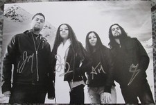 Motion Gerät signiertes Foto, Rockband aus Kanada.