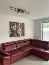 Ledercouch/Wohnlandschaft der Firma Höffner - gut erhalten