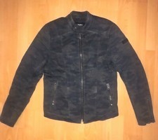 Tigha Mantel Parka Jacke grau braun Camouflage Military Biker Gr. M