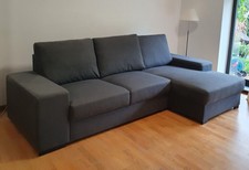 HÖFFNER Sofa Couch Ecksofa 3-Sitzer grau *TOP*
