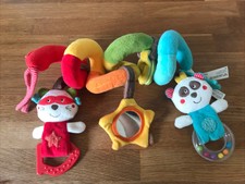 Fehn Activity-Spirale Spielspirale Katze Bär Spiegel Bunt Baby Kleinkind Wagen