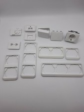 Busch-Jaeger alpha nea studioweiß matt Rahmen Kontroll Wippe Abdeckung Steckdose