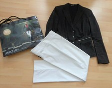 AMBIENTE Damen Hose 38 40 weiss mit Schlitz passend zum Blazer 