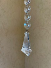 7x Alte Kristall Kronleuchter Lüster Behang Blei Glas Vintage Ersatzteile Zapfen