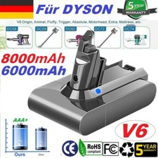 8000mAh Für DYSON V6 AKKU DC74 DC59 DC62 DC61 DC58 SV03 SV04 SV05 SV09 Vakuum