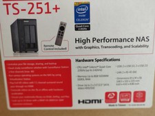 QNAP TS-251+ Leergehäuse ohne HDD s mit Zubehör, teilweise unbenutzt