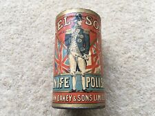 RAR c1905 Vintage John Oakey & Sons Ltd Nelson Messer polnischen Zinn