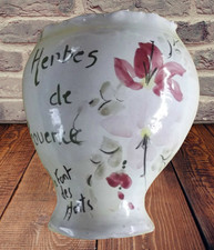 Antik Topf Terrakotta Gras Provence Gewürzmischung, Andenken Urlaub Vintage