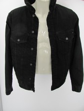 ZARA gefütterte Jeans / Bomber  - Jacke Gr. M / 50 schwarz NEU!