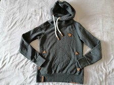 Naketano Herren Hoodie, Gr. S, Grau, 65% Baumwolle, 35% Polyester