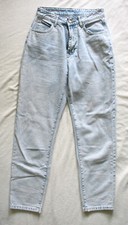 SHEIN Damen Mädchen Hose Mom Jeans blau Taschen Baumwolle W28 L32