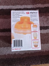 Alpina Kunststoff Mischen und Shaker Schüssel mit Deckel