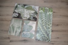 NEUw. 4 Stck. moderne Wandbilder Kunstdrucke Collage Fotodruck auf Keilrahmen