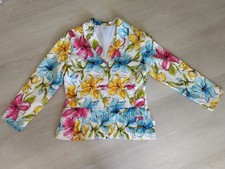 Sommer Lemmi Blazer Blumen Jacke Gr. 176 XS S 34/36 NEU