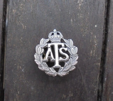 Zweiter Weltkrieg ATS Home Front Könige Krone Pin Abzeichen Hilfsdienst Territorialdienst 20 x 23