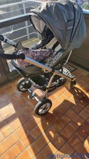 Kinderwagen Gesslein F4 umbaubar zum Buggy in braun-grau
