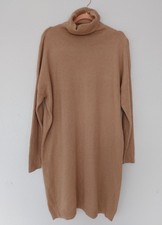  Pulloverkleid oversize Pullikleid Long Pullover Beige Strick Gr.XL