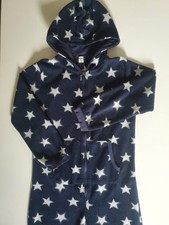 YIGGA Fleece-Overall Kuschelanzug Jumpsuit Hausanzug - Gr. 146/152 - blau