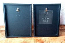 2 Foto Halter Bilder Rahmen Bilder Rahmen Clip Klammer Ständer schwarz Holz