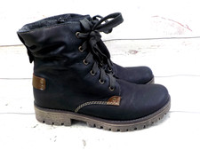 Rieker Boots gr. 39 schwarz  D78