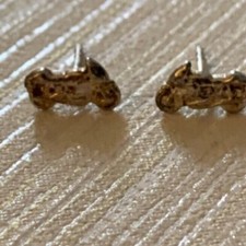 Ohrringe Silber Ohrstecker Motorrad motorcycle klein schick Hobby 0,91g HS335