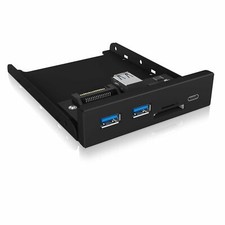 ICY BOX IB-HUB1417-i3 Frontpanel mit USB 3.0Type-C und -A & Kartenleser - 60433B