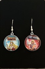 925 SILBER 80er Jahre Ohrringe SHERA HE-MAN OHRRINGE SCHWESTER GESCHENK RETRO SCHMUCK