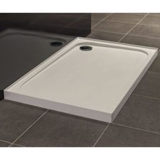 Duschwanne 4 stehend Merlyn quadratisch 900 mm x 900 mm weiß S90SQUP (Eckabfall)