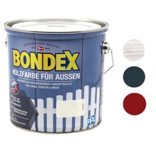 Bondex Holzfarbe für Aussen 7,5L Farbwahl Deckfarbe Wetterschutzfarbe BEULE