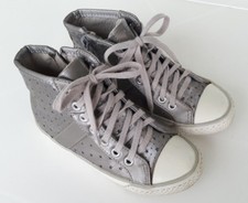 Wunderschöne Zara Kids Sneaker Schuhe Gr. 28 / 29 silber Top !! Canvas