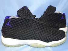 NIKE AIR JORDAN FUTURE SNEAKER GR 38 WOVEN SCHUHE SCHWARZ 23 J´s FLY RETRO  D37