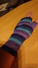 Armstulpen mit Daumenloch fingerlose Handschuhe Handarbeit